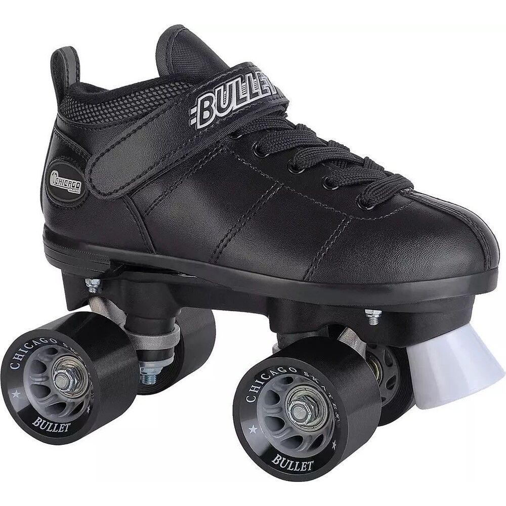 Chicago Skates Bullet Roller Skates Youth Boys Sz 2 Women’s 4 Quad Speed Skates